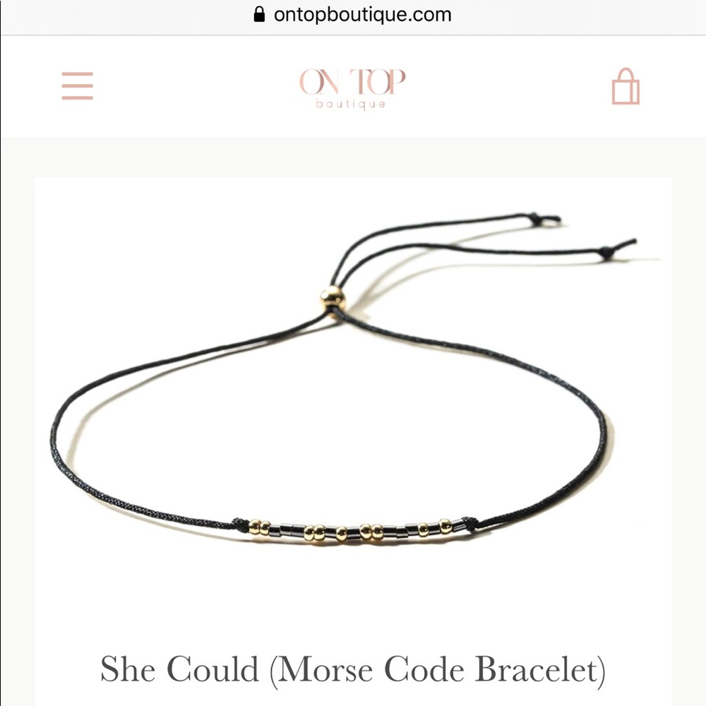 She could Morse Code Bracelet